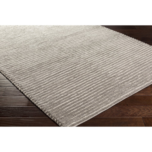 Mercury Row® Sandifer Handmade Flatweave Wool Gray/Cream Rug & Reviews